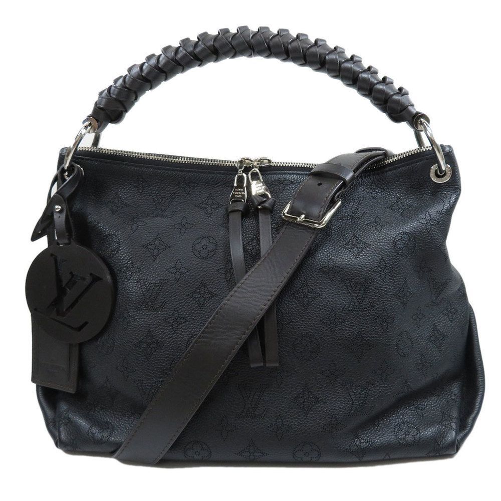 Louis Vuitton Beaubourg Hobo Bag Mahina Leather Black